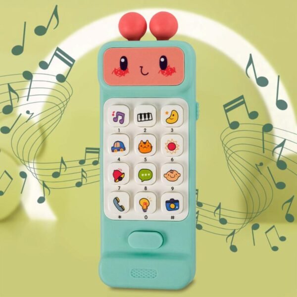Telepon Mainan Anak Edukasi Musik dengan Suara Interaktif Hijau - Image 4