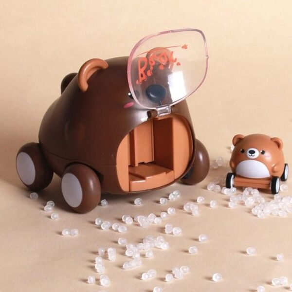 Mobil Mainan Anak Seluncur Karakter Hewan Lucu Coklat - Image 4