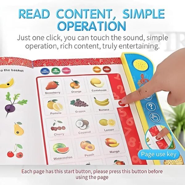 Buku Mainan Edukasi Anak Bahasa Inggris dengan Suara Interaktif - Image 4