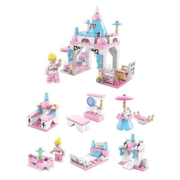Mainan Balok Susun Taman Putri 6in1 131 Bricks - Image 2