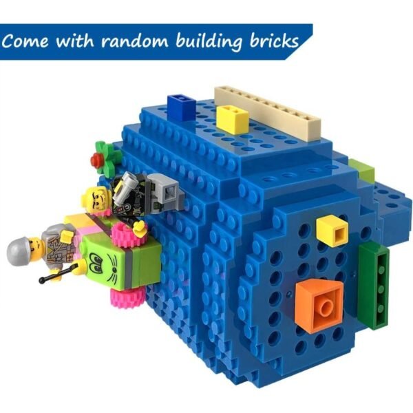 Cangkir Minum Anak dengan Desain Balok Susun Kreatif Biru - Image 5
