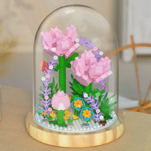 Mainan Balok Susun Bunga Anyelir Flower Dome 624 Bricks