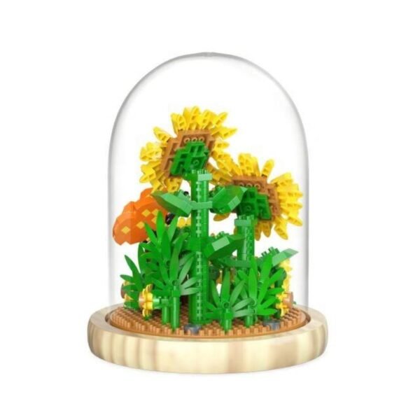 Mainan Balok Susun Bunga Matahari Flower Dome 558 Bricks - Image 3