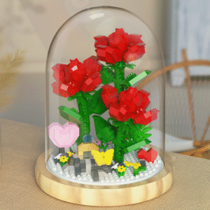 Mainan Balok Susun Bunga Mawar Flower Dome 684 Bricks